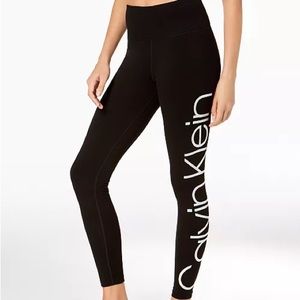 NWOT Calvin Klein Performance Women's Jumbo Logo High-Waist Leggings, size XS